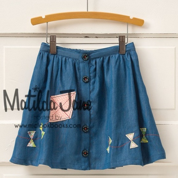 Matilda Jane Other - 4 for $25! Matilda Jane Fly a Kite Chambray Skirt